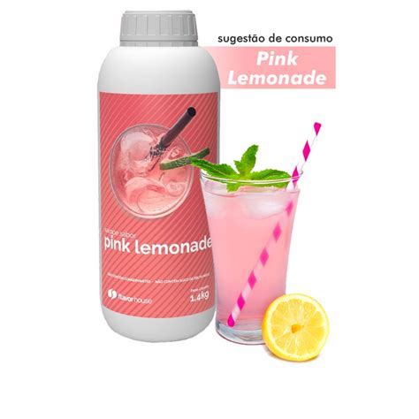 Xarope Sabor Pink Lemonade 1400g Rendimento 280 Doses Flavor House