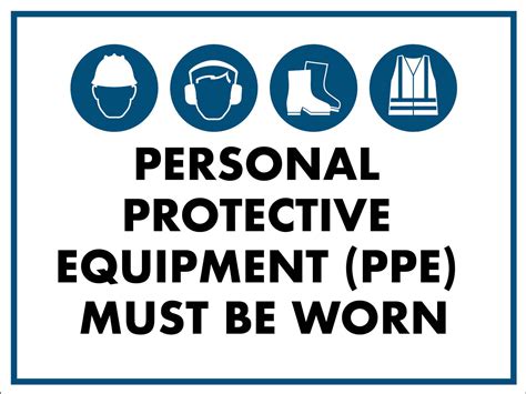 Ppe Must Be Worn Sign 1 New Signs