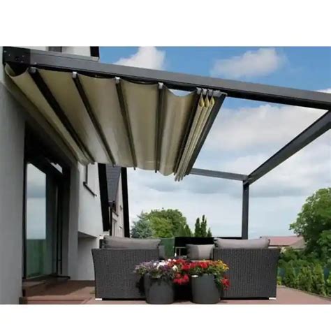 Heavy Duty Aluminum Retractable Awning Outdoor House Shade Back Porch