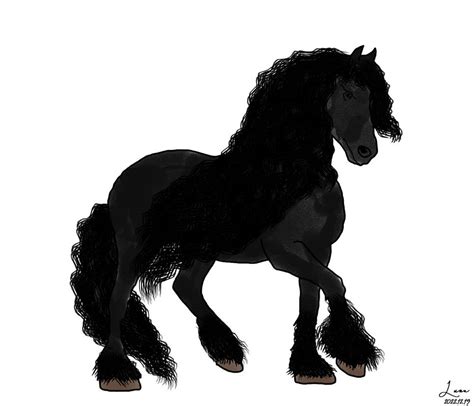 Friesian horse by lunamagyarhegyi on DeviantArt