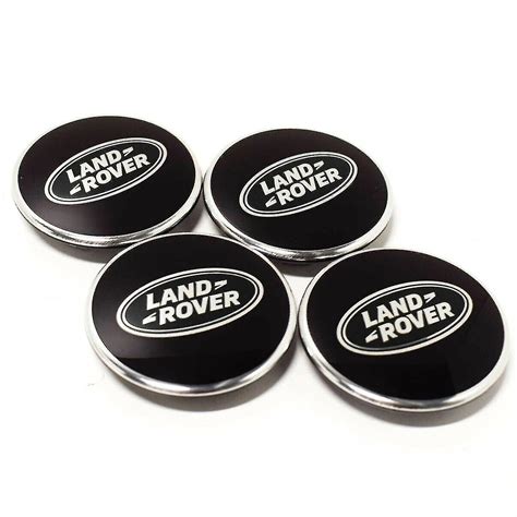 Black Land Rover Wheel Center Caps Hub Badges Mm Pcs For Evoque