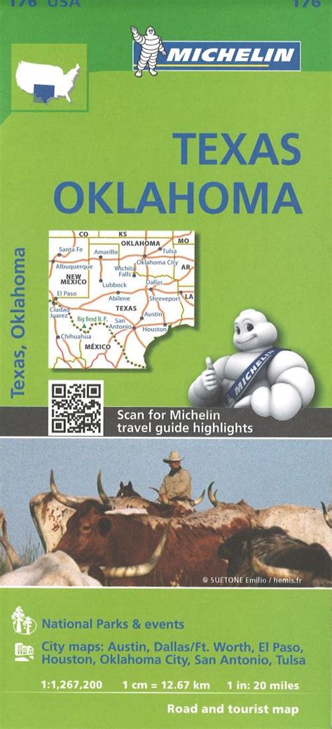 In Stock: Texas, Oklahoma Road Map – World Road Maps