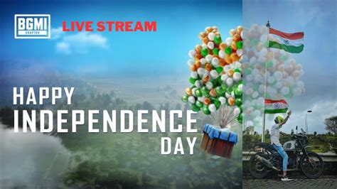 Happy 77th Independence Day BGMI Live Stream YouTube