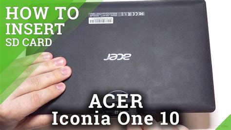 How To Insert SD Card In ACER Iconia One 10 Set External Storage