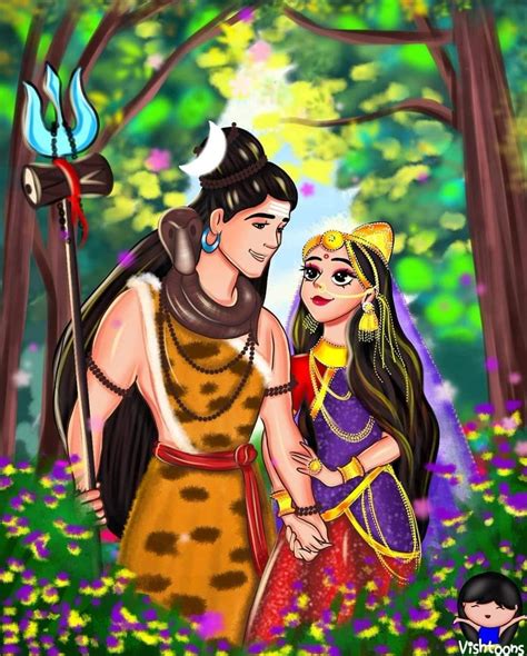 Cute Shiva Parvati Wallpapers - Wallpaper Cave