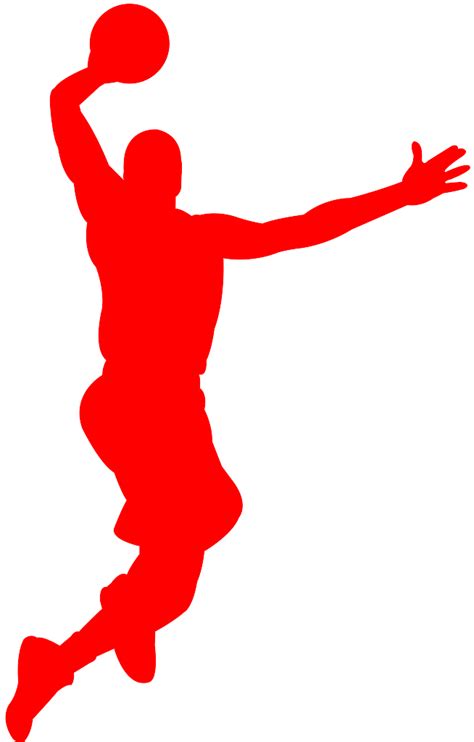 Basketball Dunk Silhouette | Free vector silhouettes