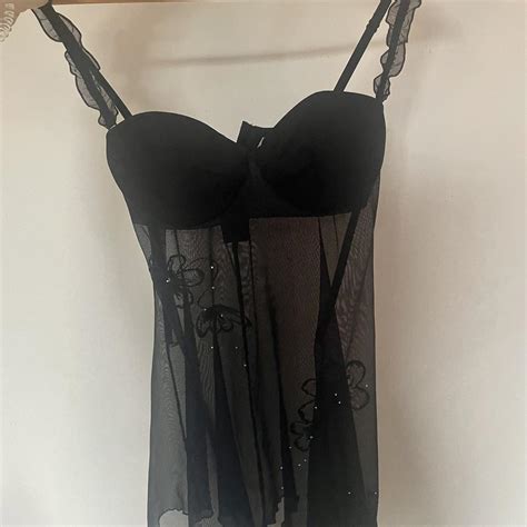 Stunning La Senza Sheer Corset Top Barely Worn Shown Depop