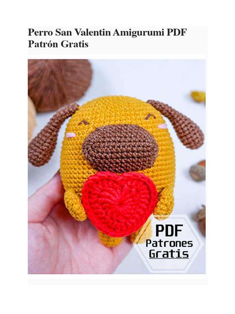 Perro San Valentin Amigurumi Pdf Patron Gratis Pdf