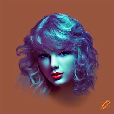 Modern Illustration Of 1990s Taylor Swift In Vibrant Colors On Craiyon