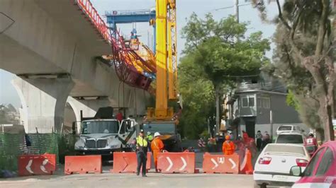 Grúa Labora Tras Caída de Dovela en Obras del Tren Interurbano en