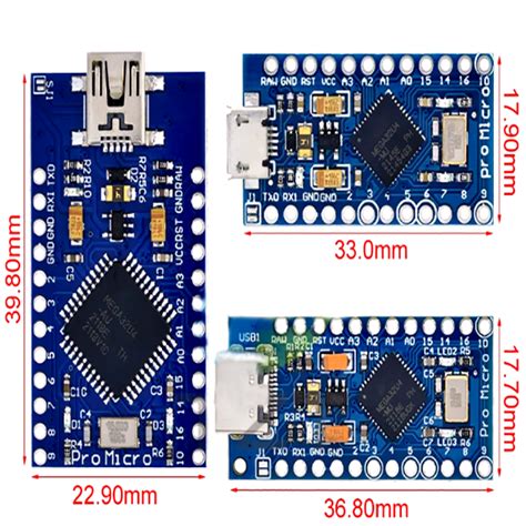 Pro Micro ATmega32U4 5V 16MHz Original Chip Replace ATmega328 For