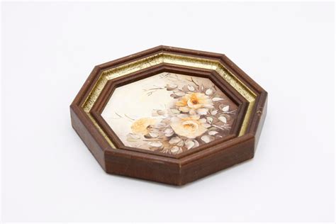 Quadro Hexagonal Flores Prop It