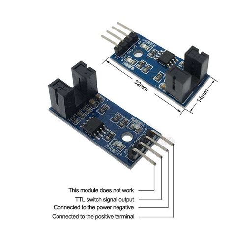 Photoelectric Beam Speed Sensor Module 3 3v 5v Slot Type Optocoupler Tacho Generator Counter For