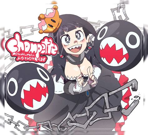 Chain Chomp And Princess Chain Chomp Mario And 1 More Drawn By Scott