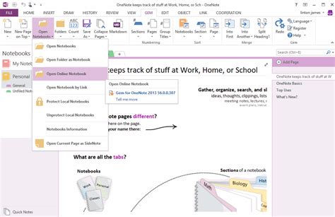 Exe How To Open Notebooks Of Microsoft Work And School Account In Onenote 2013 Office