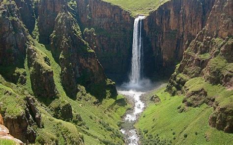 The mighty Maletsunyane Falls in Lesotho | Waterfall, Famous waterfalls ...