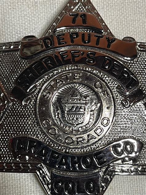 Arapahoe Colorado Sheriff badge lot | Etsy