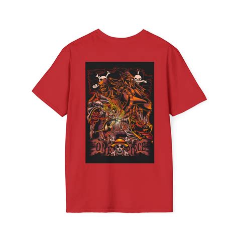 One Piece Anime Shirt Gold Roger Vs. Whitebeard - Etsy Finland