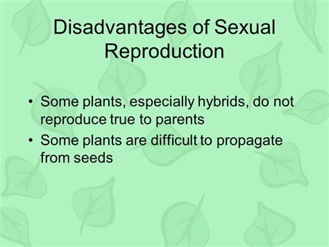 Disadvantages Of Sexual Reproduction In Plants FarmPally