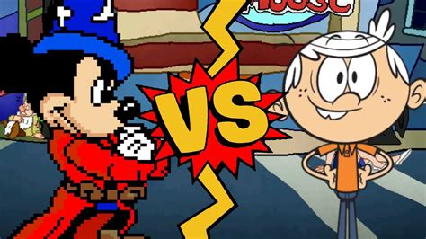 M U G E N Battles Wizard Mickey Mouse Vs Lincoln Loud Disney Vs