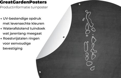 Tuincirkel Tekening Van De Kaart Van De Malediven Op Een Krijtbord