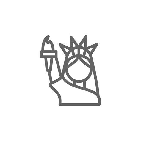 Statue of liberty vector icon illustration 23200883 Vector Art at Vecteezy