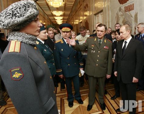 Photo: President Putin inspects new dress uniforms at the Russian ...