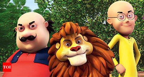 Yellow Alley Motu Patlu Cartoon Series High Resolution Poster 300 GSM