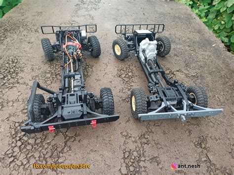 D Printed Chassis For Rc Car Hummer And Humvee Hummer H Hummer