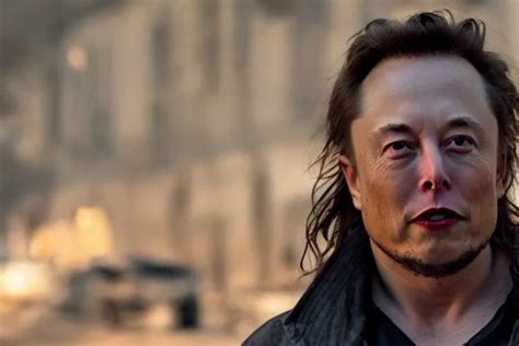 A Film Still Of Elon Musk As A Homeless Person In The Stable