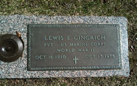 Lewis E Gingrich Find A Grave Memorial