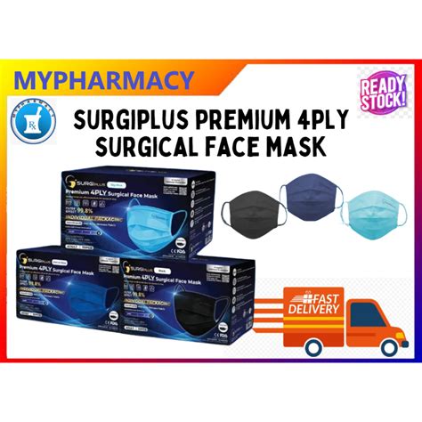 Surgiplus Premium Ply Surgical Face Mask S Shopee Malaysia