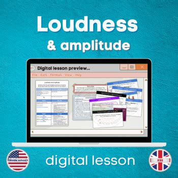 Loudness And Amplitude Digital Lesson KS3 By CMGs Science Lessons