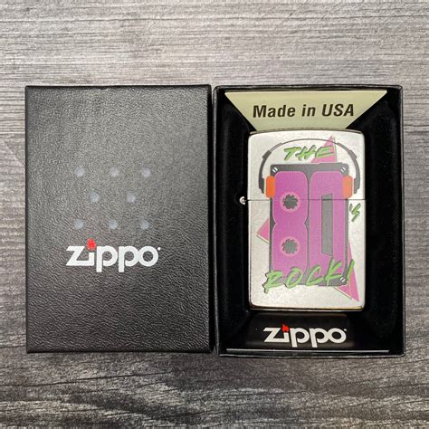 Exclusive Rileys 66 Zippo Lighter 80s Rock Street Chrome