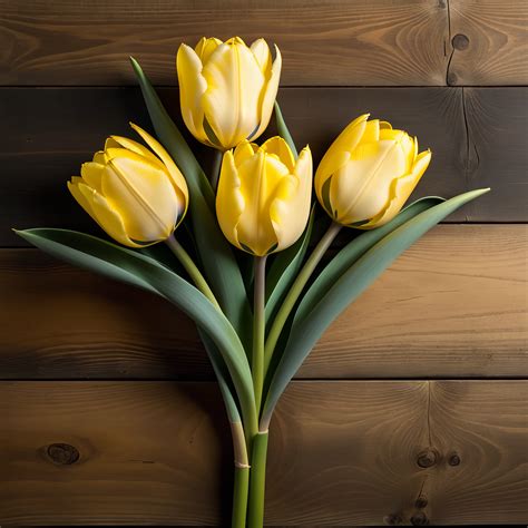 Ai Generert Gul Tulipan Tulipaner Gratis Bilde På Pixabay Pixabay