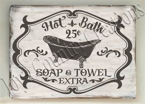 Hot Bath 25 Cents Soap And Towel Extra Vintage SVG PNG JPEG