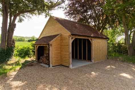 Double Bay Oak Framed Garage Bespoke Oak Framed Garages