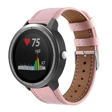 Garmin Vivoactive Bandje Leer Roze Smartwatchbanden Nl