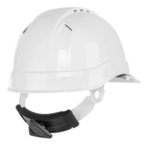 Casco De Seguridad Ventilado Ajuste De Matraca Blanco