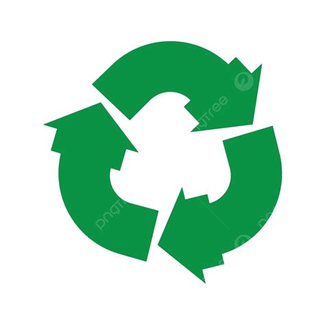 Green Arrow Recycle Logo Vector Icon Template Garbage Reuse Graphic