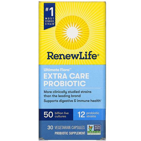 Renew Life Extra Care Ultimate Flora Probiotic 50 Billion Live