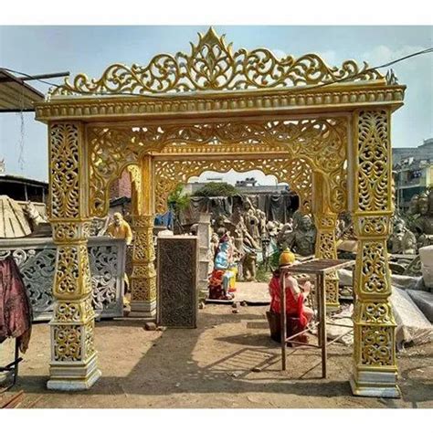 Golden Decorative Fiber Wedding Gate And Mandap At Rs Set In