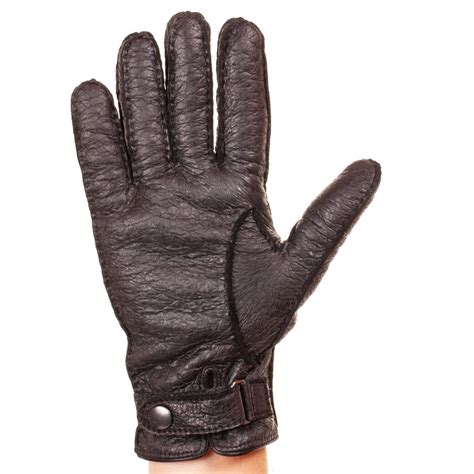 Men S Bespoke Driving Gloves Peccary Leather Custom Size Color Hand