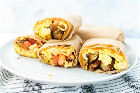 Easy Potato And Egg Breakfast Burrito Bite Your Cravings