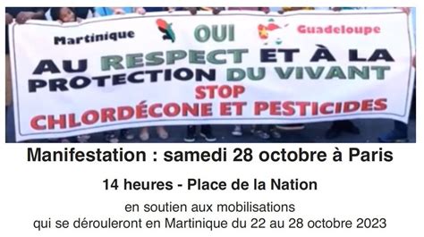 Aux Antilles Chlord Cone V Rit Et R Parations Manifestation