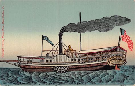 Hudson Fulton 1909 Celebration~second Steamboat In The World In 1808 Postcard Ebay