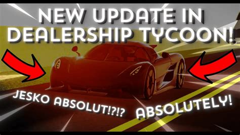 NEW UPDATE IN DEALERSHIP TYCOON DT Not CDT New Cars And Others