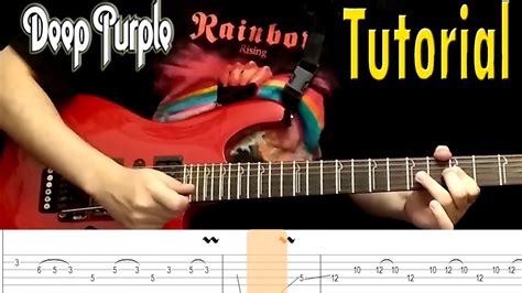 Tutorial Deep Purple Burn Guitar Solo Lesson With Tabs Youtube