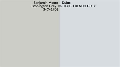 Benjamin Moore Stonington Gray Hc 170 Vs Dulux Heritage Light French Grey Side By Side Comparison