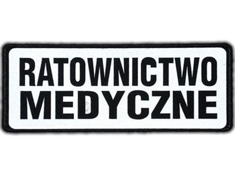 Emblemat Ratownictwo Medyczne Odblaskowy Na Rzepie X Cm Nowy